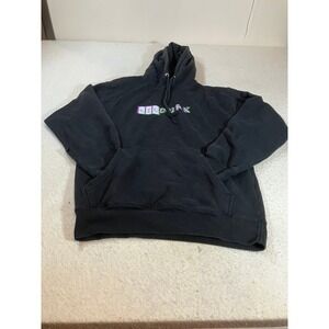 Lil Durk Graphic Hoodie Mens Medium Black Hip Hop Streetwear Sweatshirt